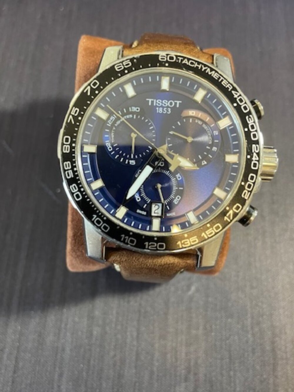 Tissot Chrono XL Sport Blue Dial | Brown Leather | Men’s Swiss Chronograph